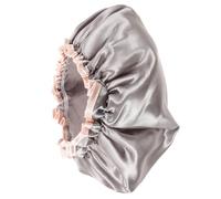 Cabilock Womens Shower Caps Elastic Bathing Hat Breathable Comfortable Peva Waterproof Double Layer Cap Protect Hair Lightweight Practical for Steaming and Making