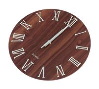 Cabilock Wood Panel Retro Wall Clock Luminous Silent Decor for Kitchen Home Decor
