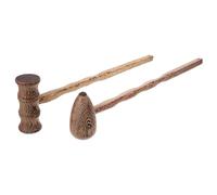 Cabilock Wooden Back Massagers for Stimulating Pressure Points 2pcs Massage Knock Tools with Oval Bamboo Joint Shape and Relaxing Ache, for Home Use and People Sitting at Computers