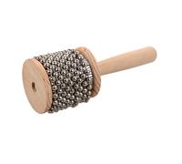 Cabilock Wooden Cabasa Hand Percussion Instrument with Beads Comfortable Grip Percussion for Band Classroom Indoor Outdoor Music Play