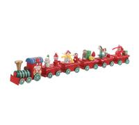 Cabilock Wooden Christmas Train Festive Tabletop Adornment for Holiday Decor Unique Xmas Decoration for Home Photography Prop for Family Memories for Friends and Family