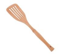 Cabilock Wooden Cooking Spatula Nonstick Turner for Wok Pan Stir-Fry Heat Resistant Kitchen Utensil Lightweight Portable for Stewing Hot Pot Use