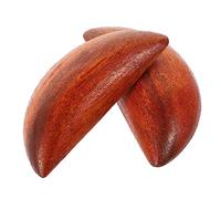 Cabilock Wooden Divination Cups Set of 2 Taoist Spiritual Answer Tool Medium Peach Wood Sacrifice Cups for Dowsing and Feng Shui Decor