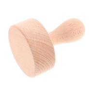 Cabilock Wooden Egg Tart Tamper with Handle Solid Wood Baking Pastry Tool for DIY Tart Shells Quiches and Savory Desserts Kitchen Accessory