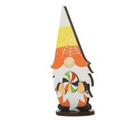 Cabilock Wooden Gnome Table Sign Charming Halloween Table Centerpiece Decoration for Home Flat Bottomed Design for Creating Festive Atmosphere at Parties and Banquets