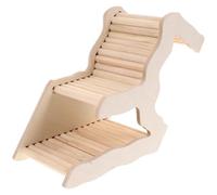 Cabilock Wooden Hamster Hideout Hamster Cage Hiding No Smell Can Be Decorated with Stickers Simple Style Workmanship Khaki Colour for Sleep and Play Suitable for Chinchilla Small Pet
