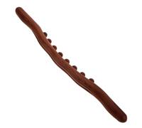 Cabilock Wooden Massage Roller Stick with 8 Beads for Full Body Muscle Relaxation and Therapy, Lightweight Gua Sha Massage Tool Suitable for Home Use and Gym