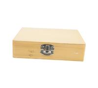 Cabilock Wooden Microscope Slide Storage Box with Multi-slot Holder for Biological Specimens Lock Hinge Protective Container for Laboratory and Educational Use