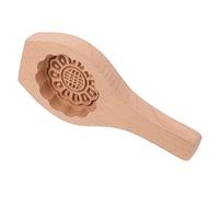 Cabilock Wooden Moon Cake Mold with Flower Design Easy to Clean Convenient to Demold for Home Kitchen Baking of Moon Cake