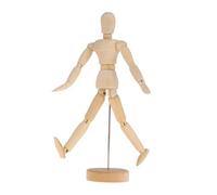 Cabilock Wooden Movable Joint Puppet Model Sketch Figure Ornament for Artists and Home Decoration Flexible Articulated Doll for Drawing and Creative Display