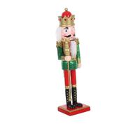 Cabilock Wooden Nutcracker Soldier Decoration Traditional Xmas Tree Hanging Ornament with Glitter Sequins Bright Colors Sturdy Wooden Figurine for Holiday Festive Christmas Decor and Gift
