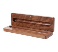 Cabilock Wooden Pen Box Set Empty Pen Organizer Coffee Colour Light and Portable Stationery Protection Business and School Use