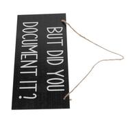 Cabilock Wooden Plate Office Wall Hanging Sign Rustic but Did You Document It Decor for Home Office Wall Art