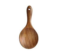Cabilock Wooden Rice Spoons Natural Wood Rice Paddle Non-Stick Serving Scoop Kitchen Cooker Spatula Cookware Tableware Home Kitchen Accessory