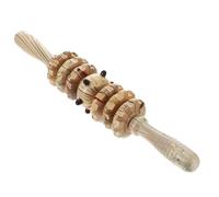 Cabilock Wooden Roller Belly Massager Stick for Muscle Fatigue Relief and Refinement, Handheld Synthetic Material Roller Suitable for Fitness Enthusiasts and The Aged