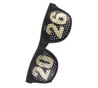 Cabilock Year Eve Party Eyewear Graduation Photo Booth Props Stylish Black Square Glasses Abs Material for Festive Celebrations and Group Photos