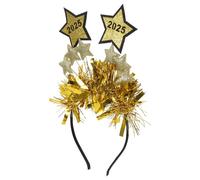 Cabilock Year Headband with Gold Stars Holiday Party Headdress for Adults Women Men Reusable Lightweight Headband for Chinese Year and Festive Celebrations