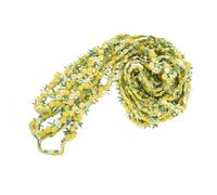 Cabilock Yellow Rose Floral Ribbon 4.5M Lace Trim for Crafting Wedding Appliques