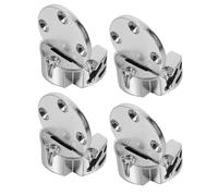 Cabilock Zinc Alloy Heavy Duty Door Hinges 4Pcs Small Round Edge Replaceable Hinges for Wall Mount Folding Tables Kitchen Cabinets and Sewing Machines