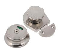 Cabilock Zinc Alloy Toilet Lock Latch with Occupied Indicator Compact Privacy Door Bolt for Commercial Bathroom Doors Easy Installation Privacy Lock for Public Restroom Partitions