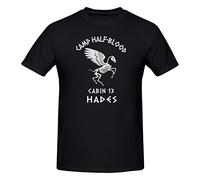 Cabin 13 Camp Half Blood Skeleton Hades Percy Jackson Olympians Boy Shirt T-Shirt Tee Style Hot Deals Black