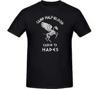 Cabin 13 Camp Half Blood Skeleton Hades Percy Jackson Olympians Boy Shirt T-Shirt Tee Style Hot Deals M Black
