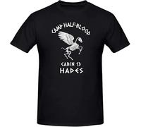 Cabin 13 Camp Half Blood Skeleton Hades Percy Jackson Olympians Shirt T-Shirt Tee Style Black M
