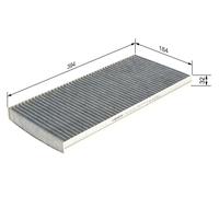 Cabin Air Filter 394mm Length For Mercedes-Benz A-Class B-Class BOSCH 1987432410