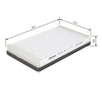 BOSCH 1 987 431 169 Pollen filter