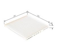 BOSCH 1 987 432 090 Pollen filter