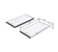 BOSCH 1 987 432 156 Pollen filter