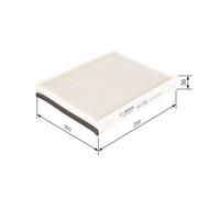 Bosch M5018 Standard Cabin Filter, Replacement Filter - Filters Pollen and Dust for Cleaner Air Inside the Vehicle