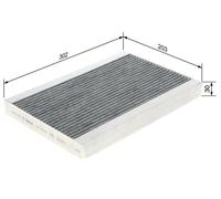 FILTER CABIN AIR 1 987 435 543 FOR VOLVO D13K420/D13C420/D13K460/D13C460 12.8L