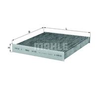 Cabin Air Filter Element with Activated Carbon - MAHLE LAK 859 - Car