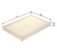 Cabin Air Filter Fits Audi A4 A5 Bentley Lamborghini Porsche VW BOSCH 1987435105