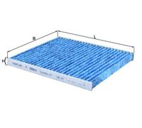 Cabin Filter LAO241 Mahle 77365763 0077365763 1673744 9S5119G244AA