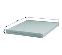 Cabin Air Filter Fits Citroen Relay 2 Van Platform/Chassis BUS Fiat Mahle LA 411
