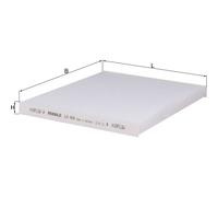 Mahle Original Cabin Air Filter LA464 – Pollen Filter for Hyundai, Kia