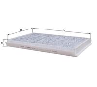Cabin Air Filter Fits Mercedes-Benz Sprinter 3-T Sprinter 3.5-T VW MAHLE LAK307