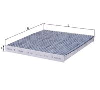 MAHLE Cabin Filter Carbon Activated - LAK157