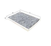 Cabin filter Activated Carbon Filter LAK 441 KNECHT for KIA HYUNDAI