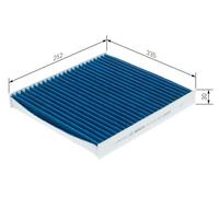 Cabin Air Filter (Pollen Filter) Fits Audi A3 Allstreet Bosch 0 986 628 630