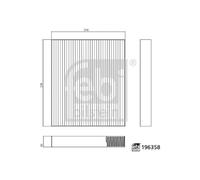 FEBI BILSTEIN 196358 Pollen filter