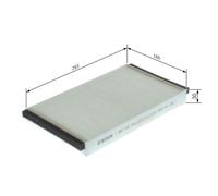 Cabin Air Filter (Pollen Filter) Fits Fiat Multipla 99-10 Bosch 1 987 432 059