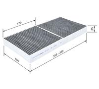 Cabin Air Filter (Pollen Filter) Fits Mercedes-Benz Slk Slc Bosch 1 987 432 571