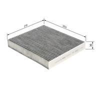 Bosch Cabin Air Filter 1 987 435 511 (R5511) - Activated Carbon - Fits Porsche Panamera