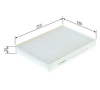 Bosch M5057 Standard Cabin Filter - Replacement Filter | Filters Pollen and Dust for Cleaner Air Inside the Vehicle