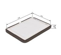 Cabin Air Filter (Pollen Filter) Fits Renault Megane I Coach Bosch 1 987 432 061