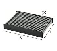 Valeo Cabin Air Filter Protect for Cars 715820 - Active Carbon | Valeo Air Quality: Clean air, protection and well-being