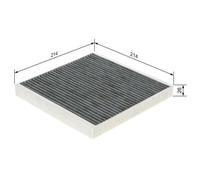 Cabin Air Filter (Pollen Filter) Fits Smart Fortwo 2007-2013 Bosch 1 987 432 499